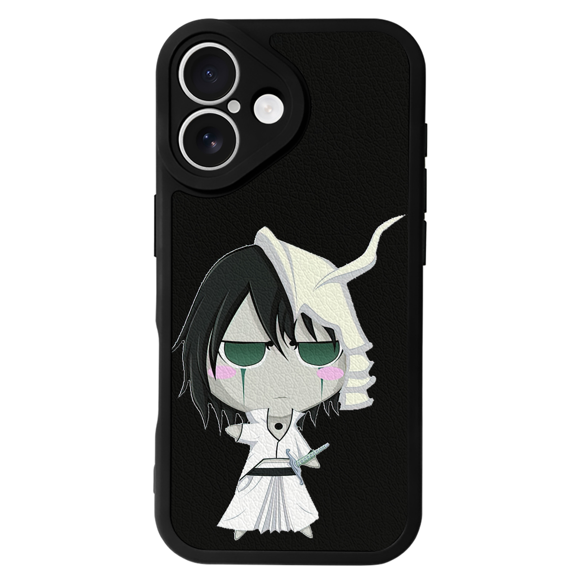 （画像用） ブリーチ ウルキオラ·シファー BLEACH Ulquiorra cifer 【iPhone 16シリーズ対応】シリコンスマホケース（レザー調） 材質：シリコン